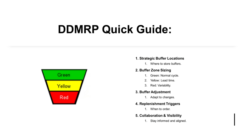 Comprendre l'essentiel du DDMRP avec B2WISE : Identifier les emplacements buffers, optimiser les zones d'inventaire, ajuster en temps réel, déclencher des commandes intelligentes et améliorer le travail d'équipe. Simplifier le succès de la supply chain.